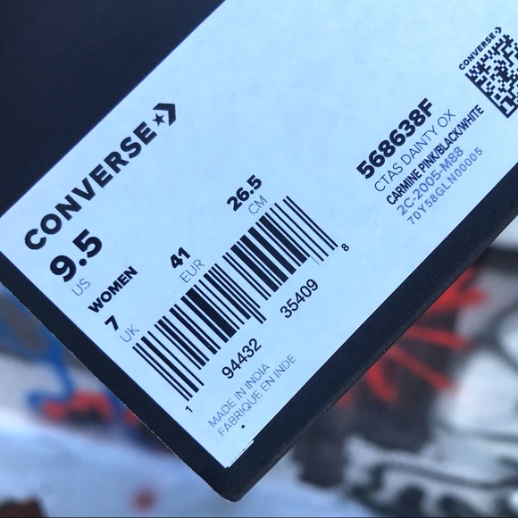 Wmns Converse CTAS Dainty Ox Pink Low Top Sneakers - Picture 10 of 12